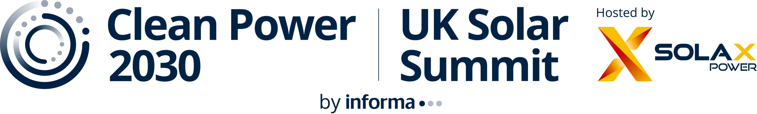 Clean Power 2030 | UK Solar Summit Hosted by SolaX Power Logo