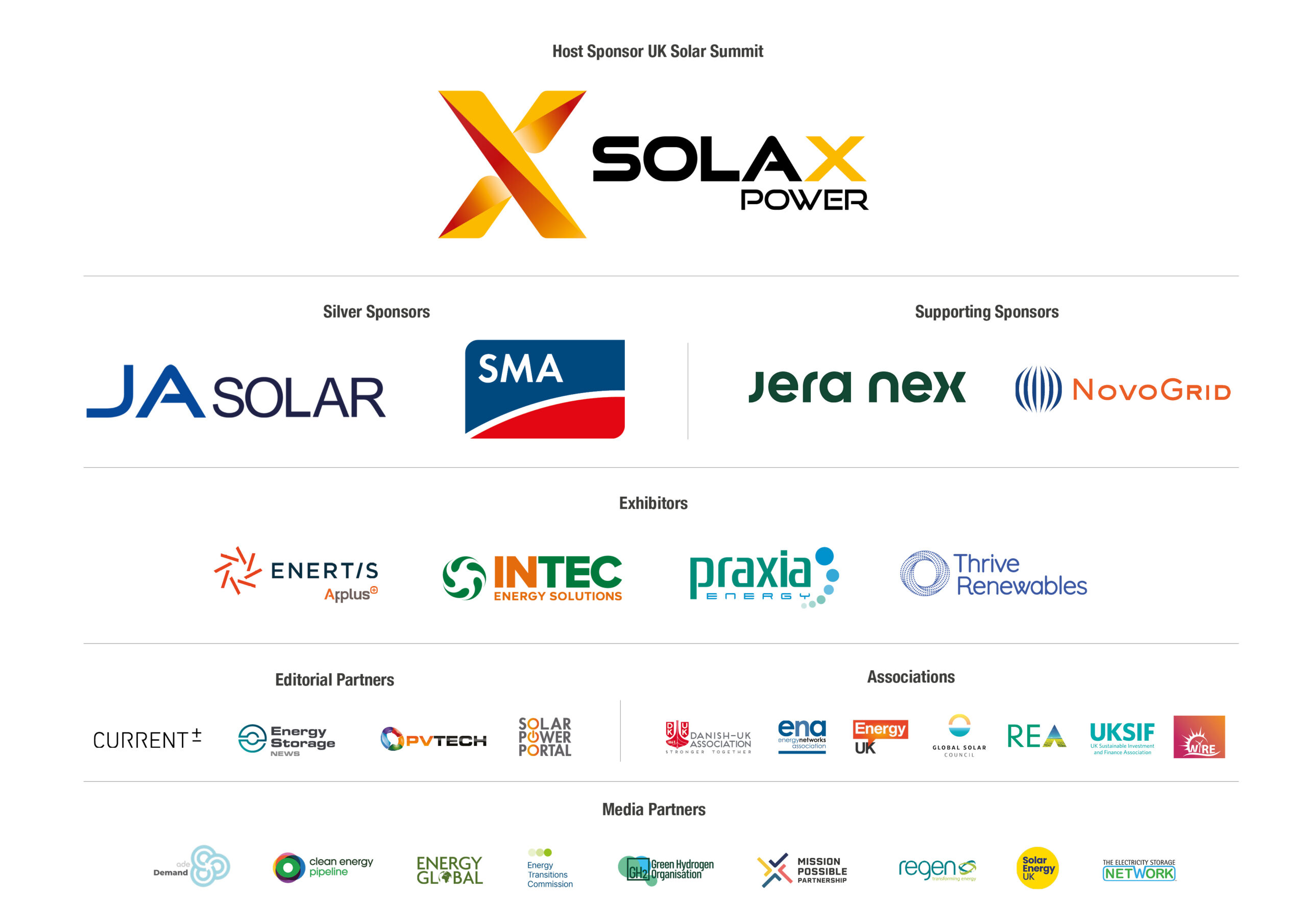 Clean Power 2030 Summits Sponsors and Partners