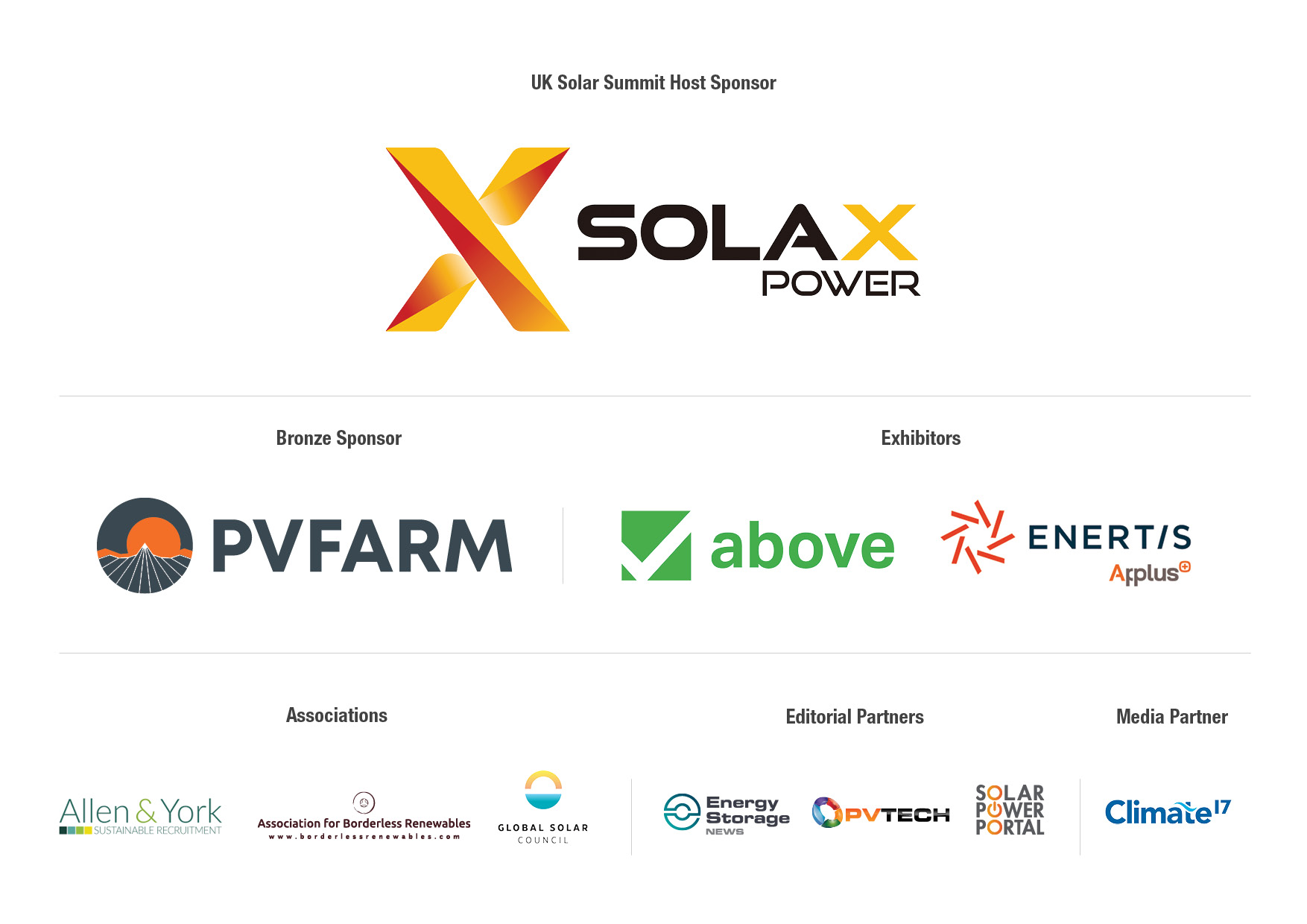 Clean Power 2030 Summit Sponsors and Partners